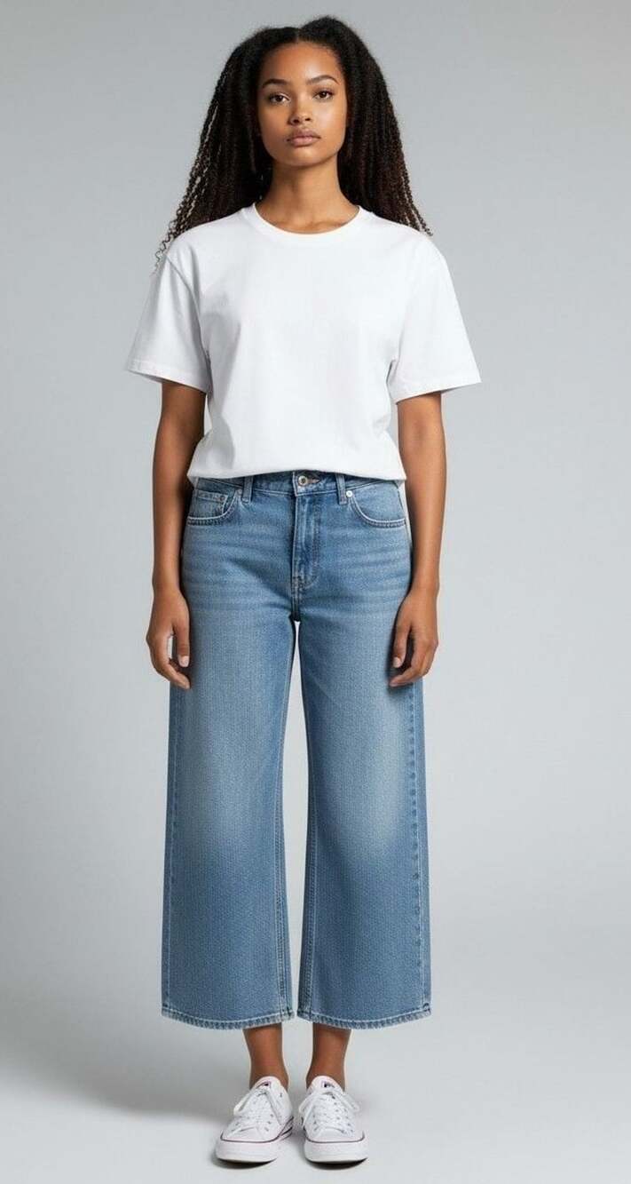 Madewell The Curvy Perfect Vintage Wide-Leg Crop Jean in Size 26